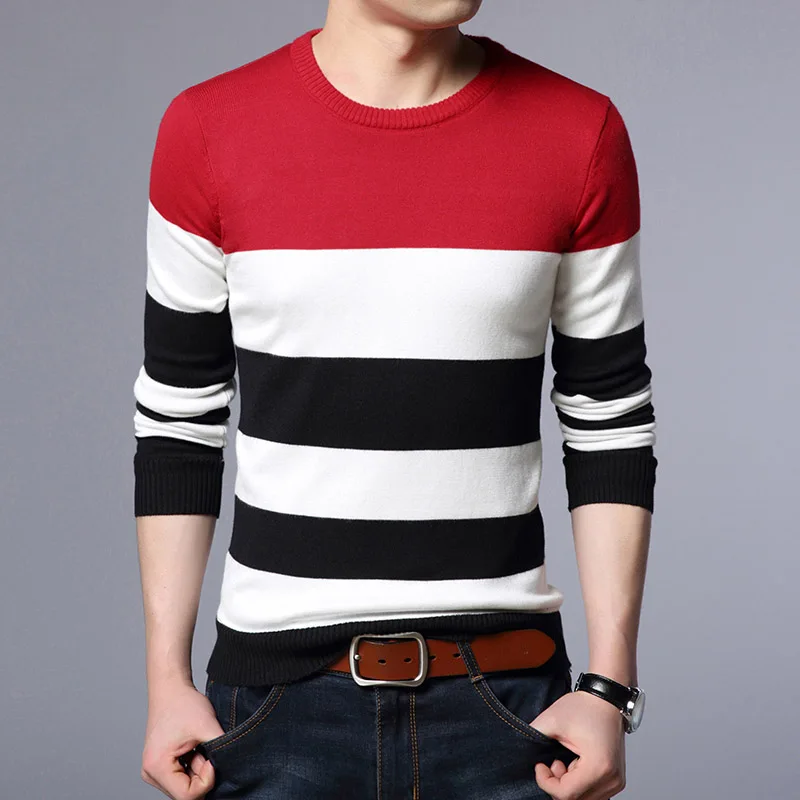 AIRGRACIAS Sweater Men Autumn Winter Warm Mens Knitted Thicken Fleece Sweaters Casual O-Neck Pull Homme Pullover Men Size M-4XL AIRGRACIAS Sweater Men Autumn Winter Warm Mens Knitted Thicken Fleece Sweaters Casual O-Neck Pull Homme Pullover Men Size M-4XL