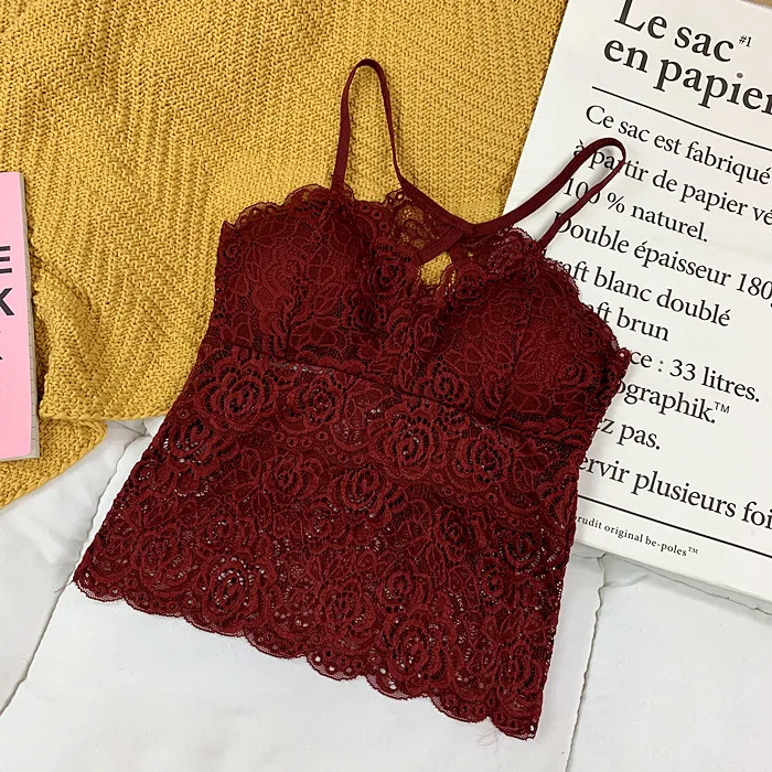 red cami Woman Knitted Tank Top Women Strap Vest Sexy Female Knitting Crop Top Dropshipping cotton camisole Tanks & Camis