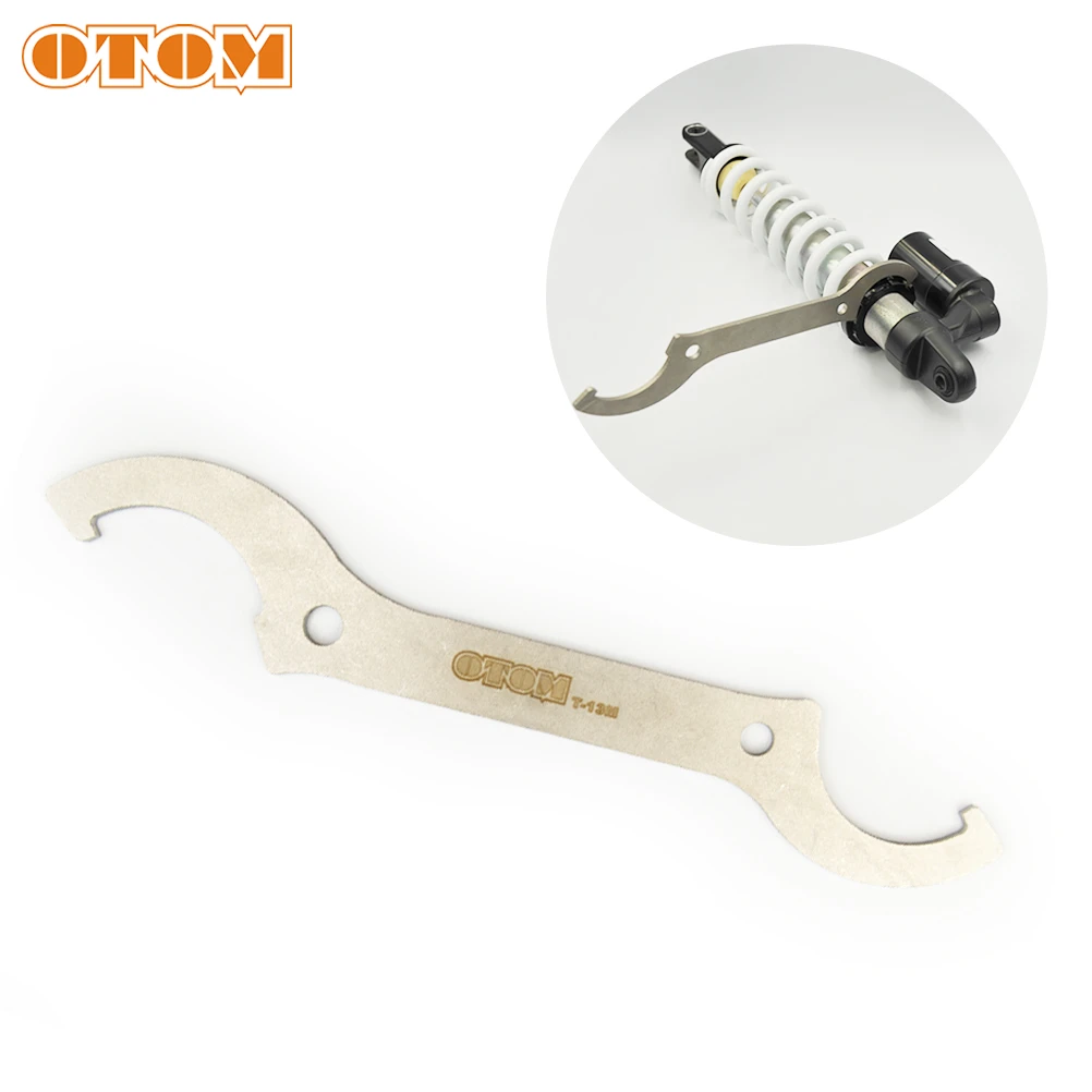 Otom Motorcycle 1pcs Rear Shock Preload Regulation Wrench Stainless Steel Adjusting Absorber