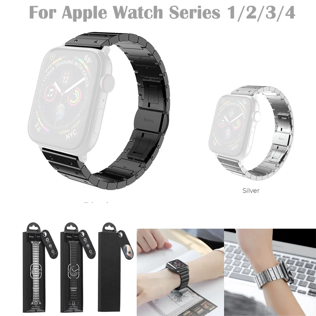 Замена Нержавеющая сталь BraceletBand ремешок для наручных часов Apple Watch серии 1/2/3 38 мм браслет ремешок фитнес-трекер# G30