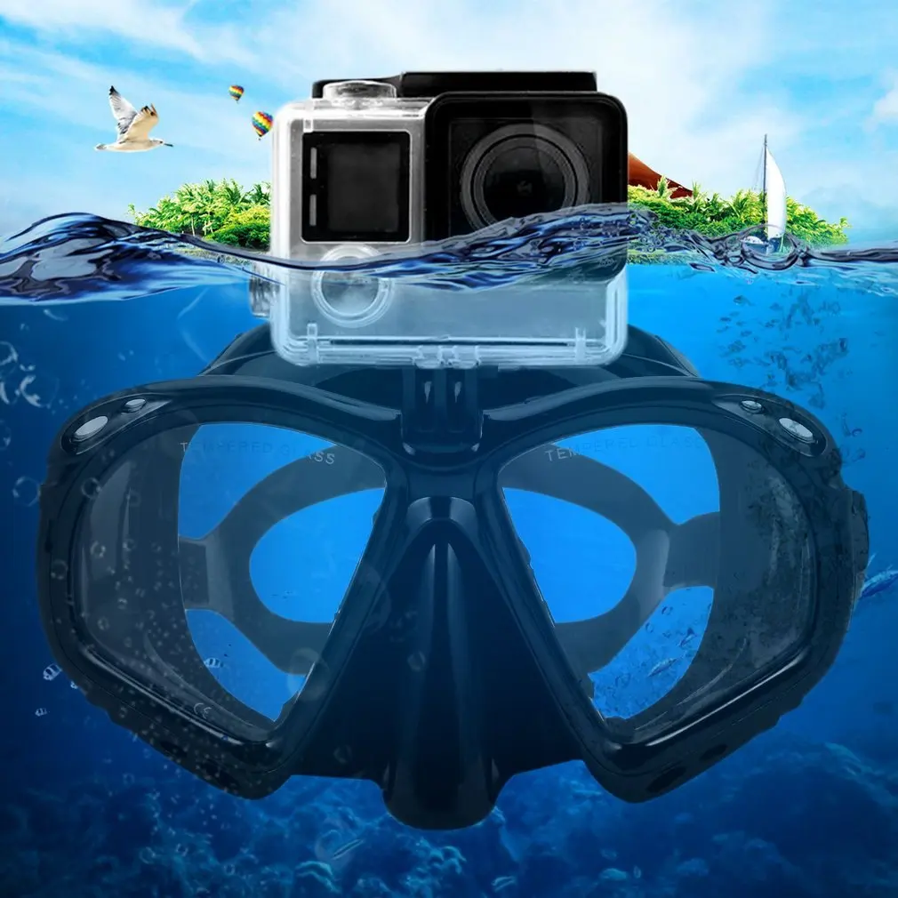 

Professional Underwater Diving Mask Scuba Snorkel Swimming Goggles Scuba Diving Equipement Suitable For Most Sport Camera