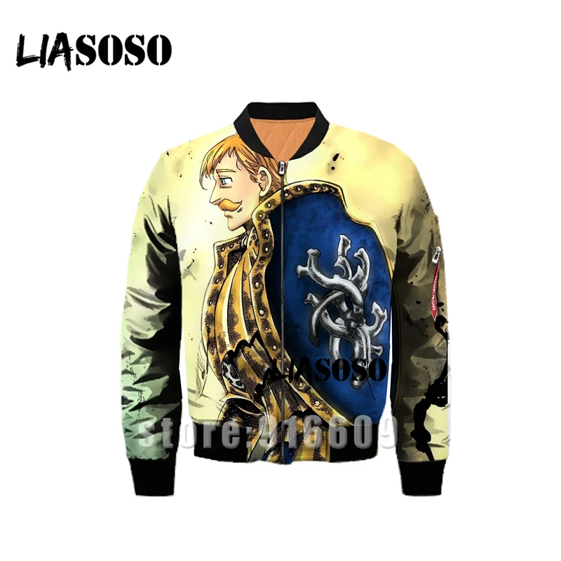 15 Зимняя куртка с 3D принтом Nanatsu No Taizai The Seven Deadly Sins, ветровка, пальто, толстовки, аниме, Толстовка Harajuku - Цвет: 15