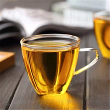 Стеклянные чайные сервизы и кофейные молочные чашки утолщенные большие чашки чайные чашки на вкус чашки для чая прозрачные Термостойкие чашки 150 мл