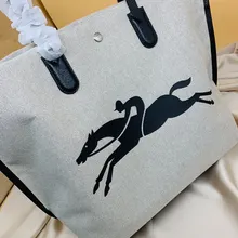 Longchamp Luxus Designer Marke frauen Tasche und Sommer frauen Leinwand Tasche Handtasche mit Logo Große Kapazität Tote Tasche neue Trend