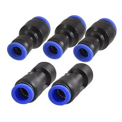 

5 x Air Pneumatic 12mm to 8mm Straight Puch in Connectors Quick Fittings