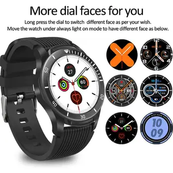

2020 New B3P Touch Screen Smart Watch Waterproof Business Smart Bracelet Music Control Sleep Monitoring Functions Smartwatch