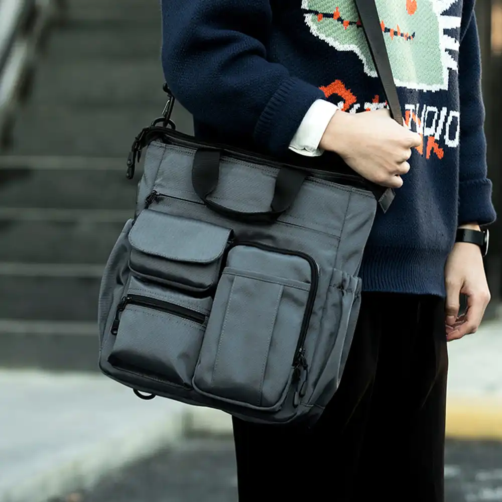 men's waterproof large capacity crossbody shoulder bag