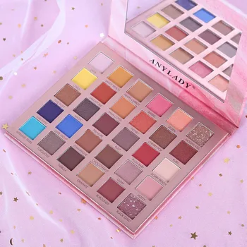 

ANYLADY 30-color Eyeshadow Palette Waterproof Non-dizzy Dyeing Colorfast Shimmer Matte Eye Shadow