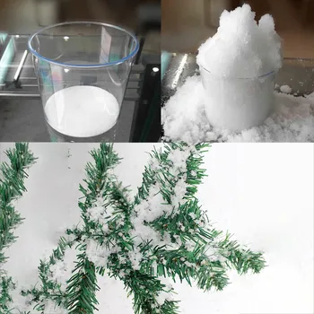 

500g Fake Magic Instant Fluffy Snow Artificial Snowflakes Absorbant Snow Powder Party Christmas Tree Decorations Prop Diy Gifts