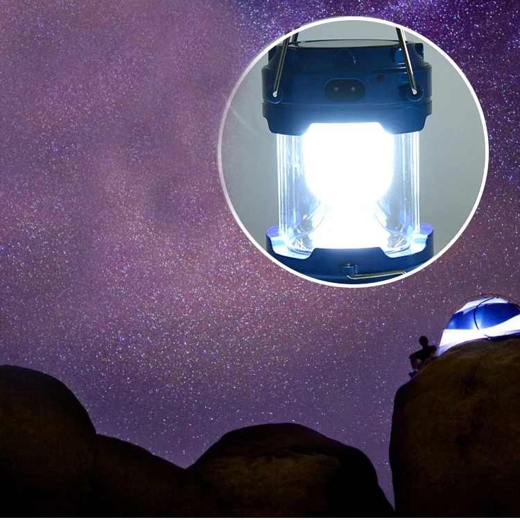 

New 196mm Multi-purpose Camping Lights Portable Lanterns Retractable Portable Tent Lights Camping Lanterns Solar Charging 2019