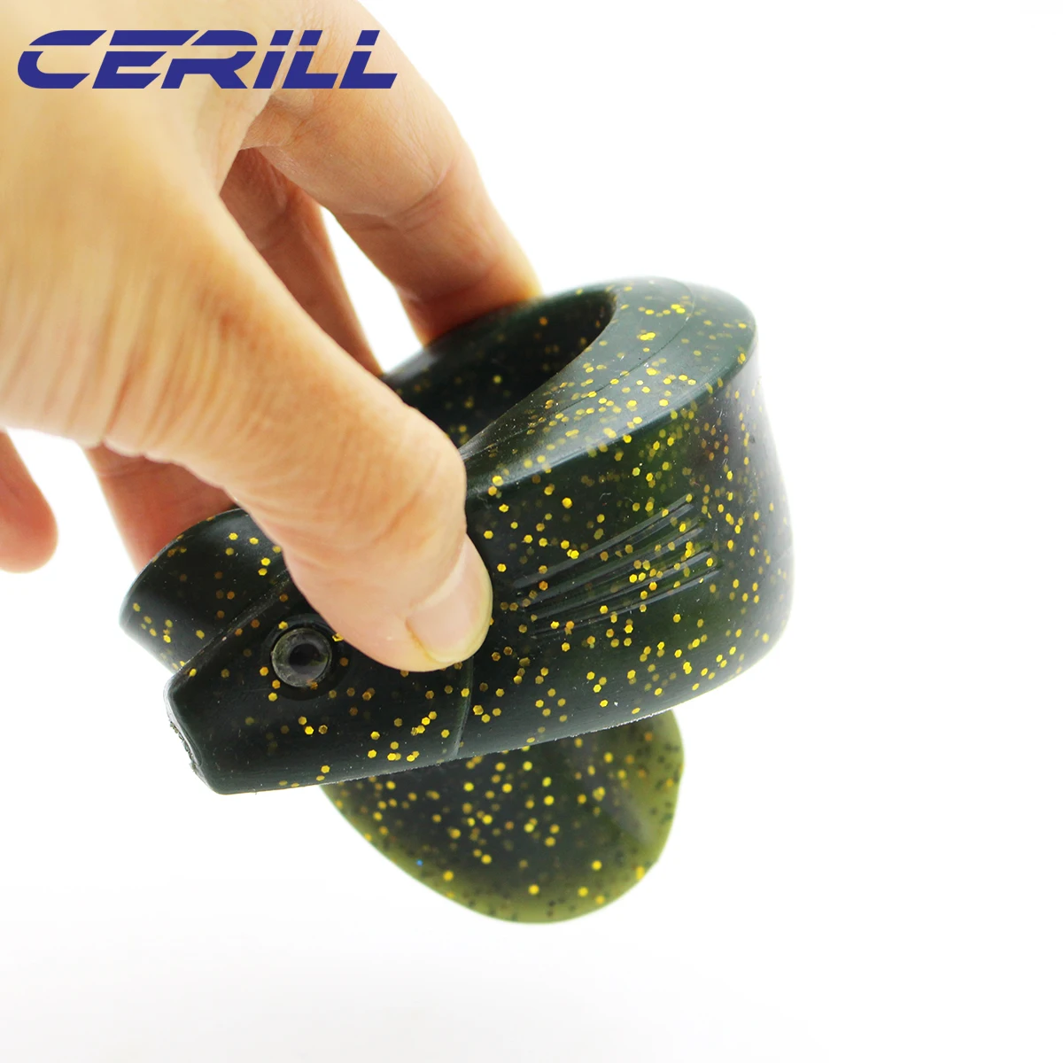 Cerill 1 PC 235mm 70g Soft Fishing Lure Vivid T Tailed Silicone Fishing Bait Swimming Paddle Tail Pike Bass Saltwater Swimbait