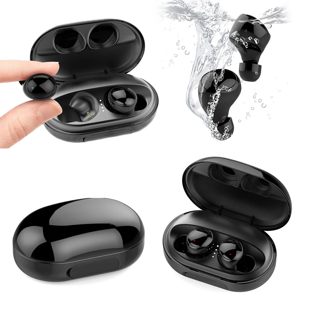 

TWS Wireless Earphone Stereo Bluetooth 5.0 Earphones Handsfree Touch Control Noise Cancelling Waterproof Headset