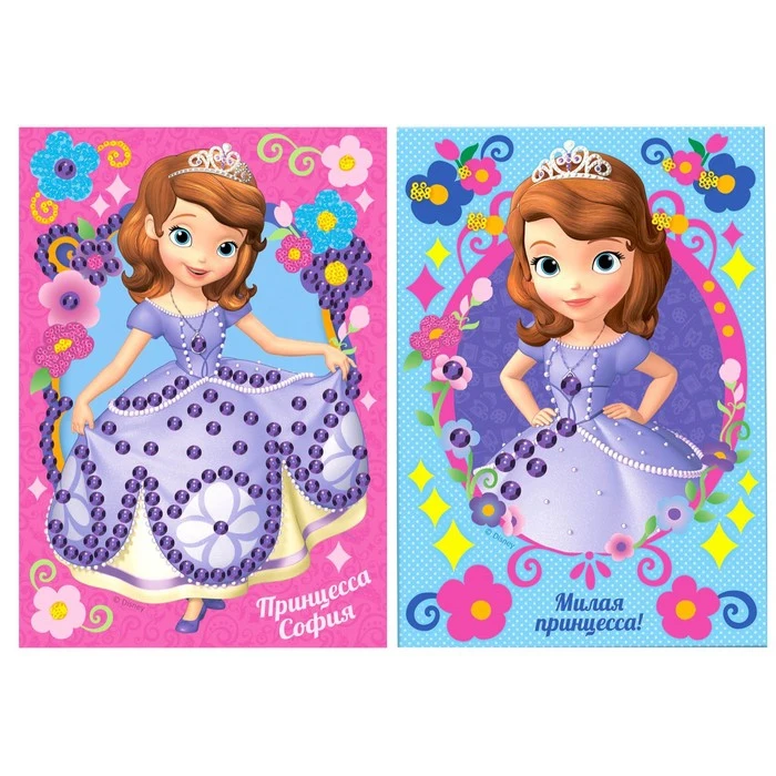 Аппликация бисером &quotМилая принцесса!&quot  София Прекрасная - Цена: 