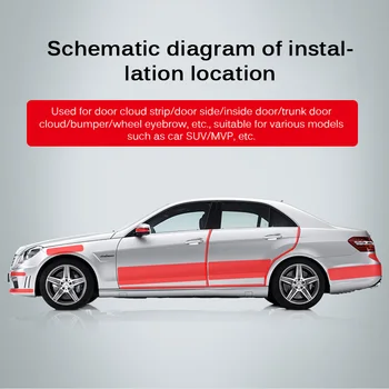 

TiOODRE 1pc Car Invisible Clothing Protective Film Car Paint Scratch-Resistant 3-Layer Body Stickers Rhinoceros Anti-Kick Film