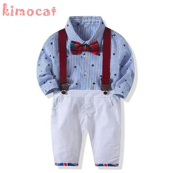 

Kiomcat Baby Boys Clothes Kids Gentleman Boys Clothing Belt Pants+tie+Bodysuit 3Pcs Boy Outfits Party Birthday New Year Outfits