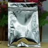 12x20cm 100pcs Silver Plating Aluminum Foil Zip Lock Bags Peanut Snack Storage Plastic Zipper Closures Pouch Food Packaging Bag 5