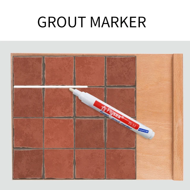 Acheter Stylo de couleur pour réparation de joints de carrelage, recharge  de carrelage blanc, stylo de ciment, remplissage étanche et  anti-moisissure, nettoyeur de peinture de salle de bains en porcelaine  murale