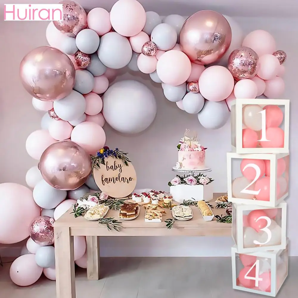 Цифры Макарон воздушные шары арки воздушные шары ко дню рождения 1 2 3 4 1 день рождения с днем рождения Декор дети взрослые балон конфетти балон