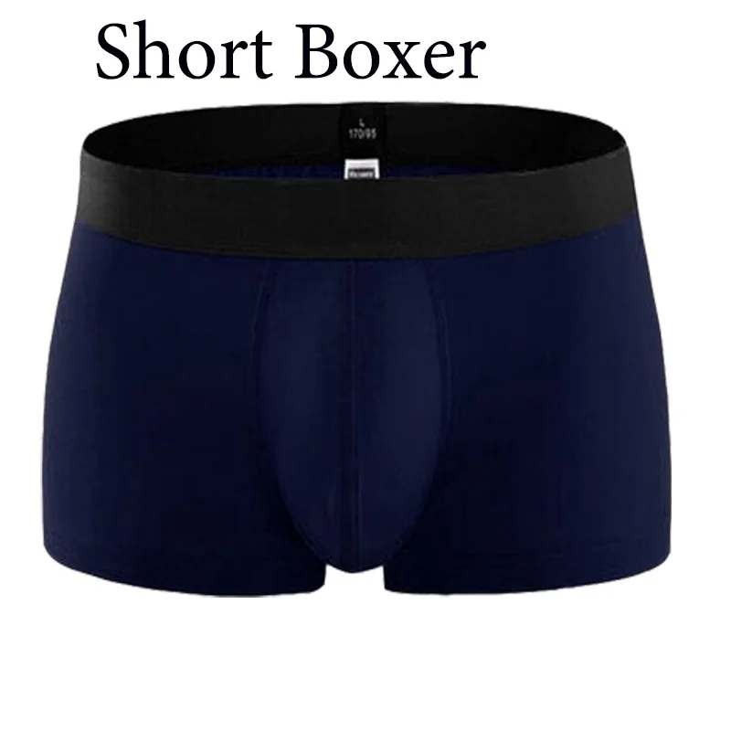 Short Blue Новое хлопковое мужское белье боксеры длинные ноги короткий Боксер трусы мужские Calzoncillos мужские Boxershorts Man Europe европейский размер - Цвет: Short Blue