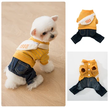 

Winter Dog Clothes Pets Outfits Coat Jacket for Dogs Warm Clothes Denim Clothes Pet Products TP899