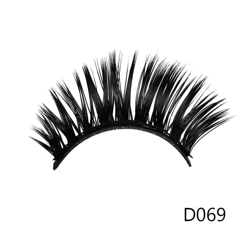 D069 Magnetic Eyeliner Eyelashes Kit Magnetic 3D Eyelashes Liquid Eyeliner False Lashes Eyelash Curler Reusable Falses Eyelash - Цвет: D069