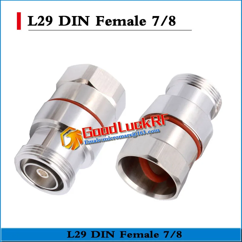 

1X Pcs L29 Din Female Clamp Solder for 7/8" corrugated cable RF connector Standard Andrew Brass Coaxial RF Adapters 50-22