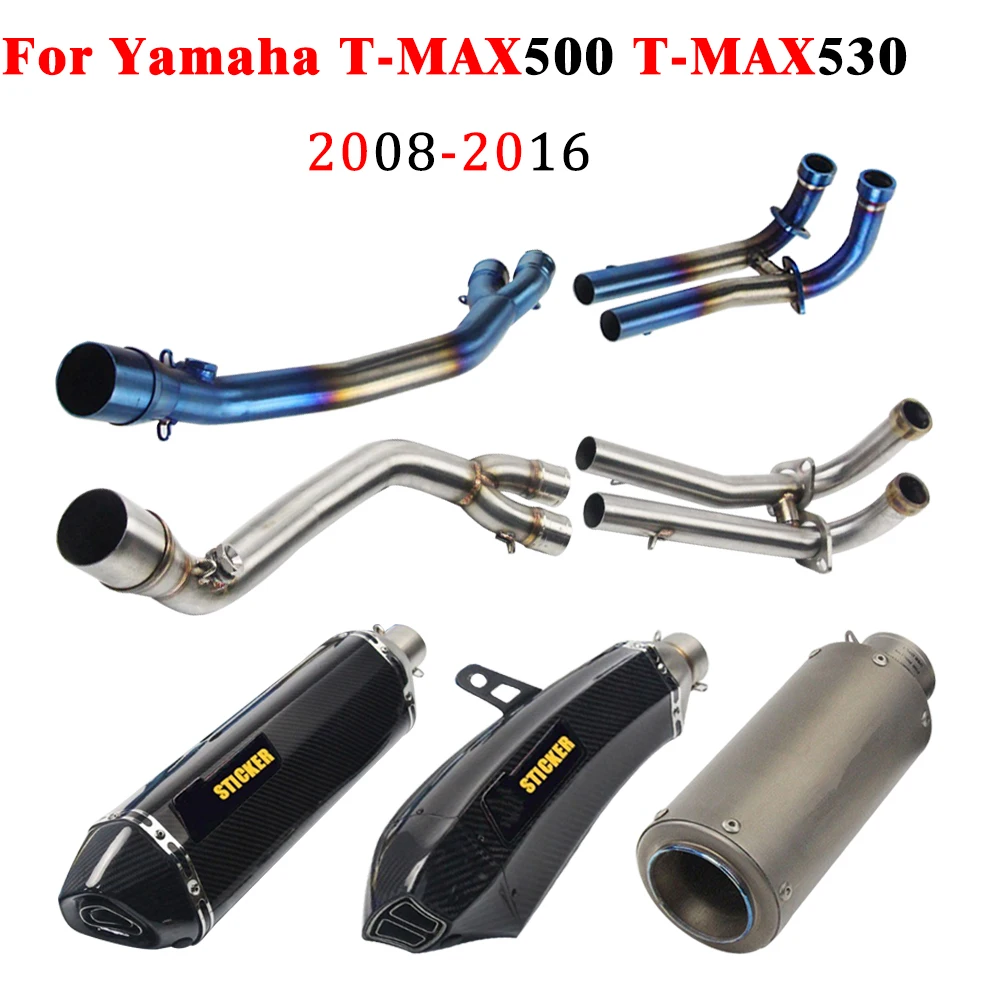 Выхлопная труба мотоцикла для Yamaha T-MAX500 T-MAX530 TMAX 500 530 с глушителем полная система