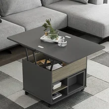 Table basse pliante et mobile à double usage, petit appartement, ménage, multifonctionnel