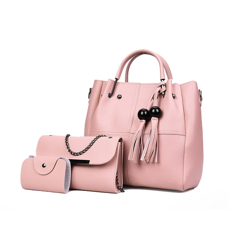 

2018 New Style Europe And America Fashion Three-piece Set Handbag Europe And America Fashion Joint Shoulder Different Size Bags