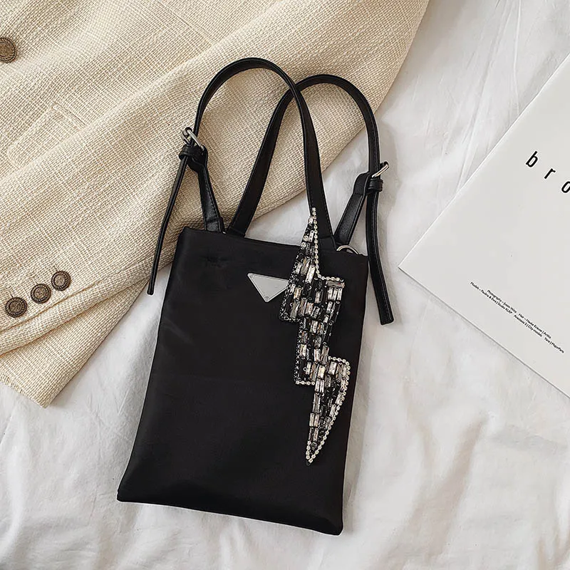 Мини роскошные сумки женские сумки дизайнерские трендовые винтажные нейлоновые сумки через плечо сумка-тоут Bolsa
