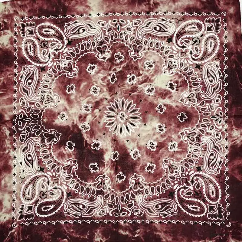 New Fashion Hip Hop 100% Cotton Bandana Square Scarf 55cm*55cm Black Red Paisley Headband Printed For Women/Men/Boys/Girls - Image 30