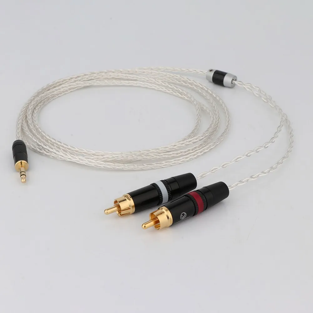 Cavo RCA Audiofili 2 Maschio-2 Maschio 1,5m – Placcato Argento, Per Hi-Fi, Home Theater E Console Di Gioco