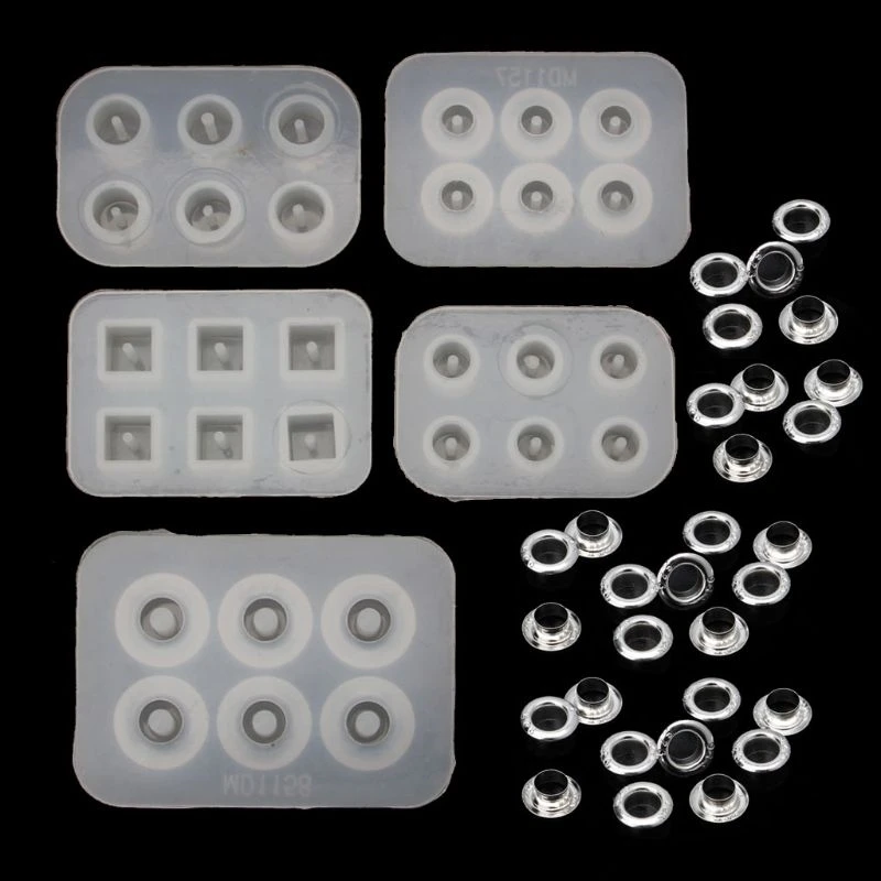 5Pc Handmade Bead Resin Silicone Mold Fit For Add-a-Bead Bracelet Jewelry Making
