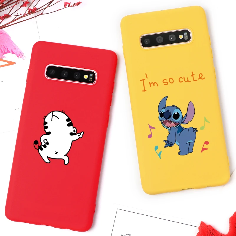 

Candy Color Case For Samsung Galaxy S8 S9 S10 Plus S10e S6 S7 Edge J3 J4 J5 J6 Plus 2018 J7 2016 2017 Prime Case Cute Cats Matte