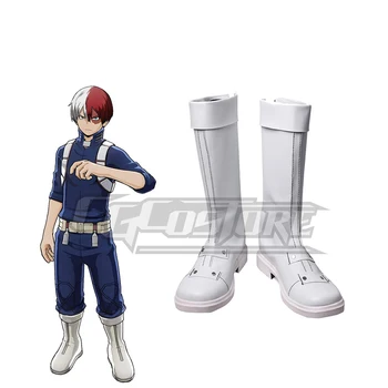 

Anime Cosplay Shoes My Hero Academia Todoroki Shoto Women Costume Hand-made Leather Christmas Free ship cosx-920