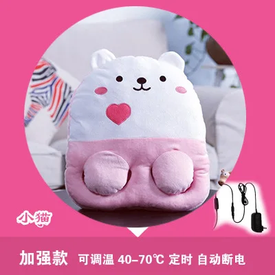 Теплые зимние тапочки с героями мультфильмов; qu nuan xie; теплая водонепроницаемая сумка для детей; зимняя обувь с белым воротником; Beking