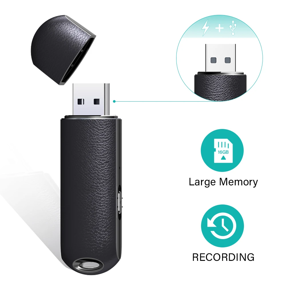 Qzt Usb Flash Drive Recorder Small Voice Activated Recorder Mini Usb
