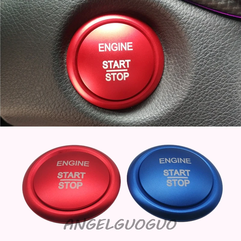 For Mercedes Benz A C V Class GLC GLA CLA  W176 205 X156 C117 X253 Car Engine Start Stop Button Sticker Ring Ignition Trim Cover
