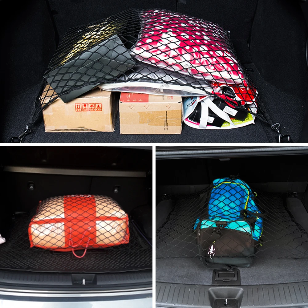 Для VW Tiguan Caddy аксессуары для багажника автомобиля сзади хранения грузовой сети сетка в багажник эластичная сетка для Volkswagen Polo