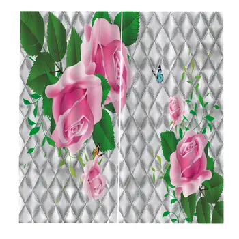 

3D Curtain UV-proof Bedroom Living room Curtains Washable Shield BJQ-1398 (1) Perfect Screening Home room Decorations