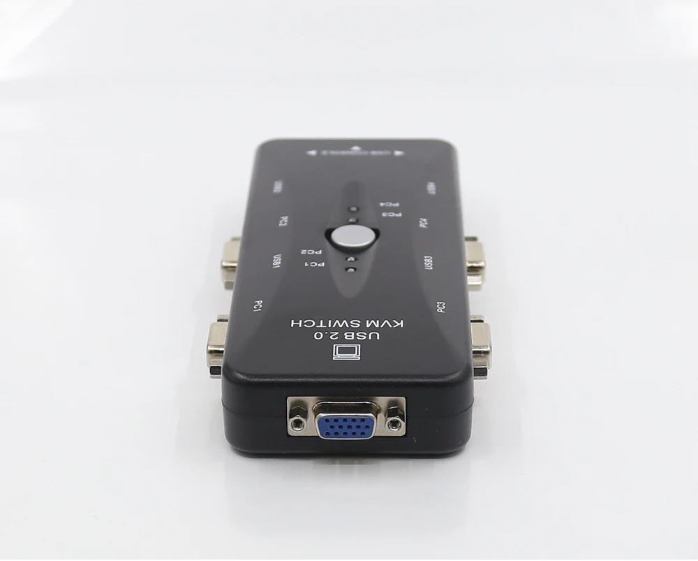 4 порта kvm переключатель USB 2,0 vga-разветвитель принтер Мышь клавиатура флешки поделиться коммутатор 1920x1440 VGA распределительная коробка для адаптера переменного тока
