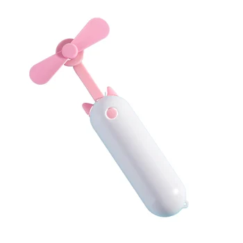 

2 Speed Noiseless Desktop Small Neck Rechargeable Cooling Usb Portable Electric Handheld Mini Fan(Pink)