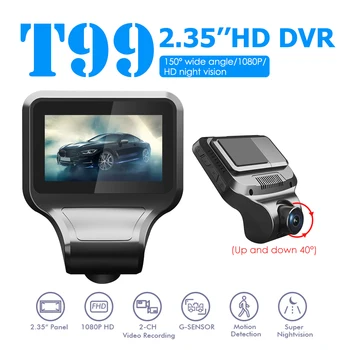 

Anytek T99 1080P Full HD Car DVR Camera 2.35 inch IPS Screen Night Vision Dashcam Video Recorder Dash Cam With Rearview Camera