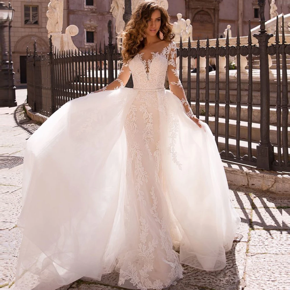 wedding long sleeve dresses