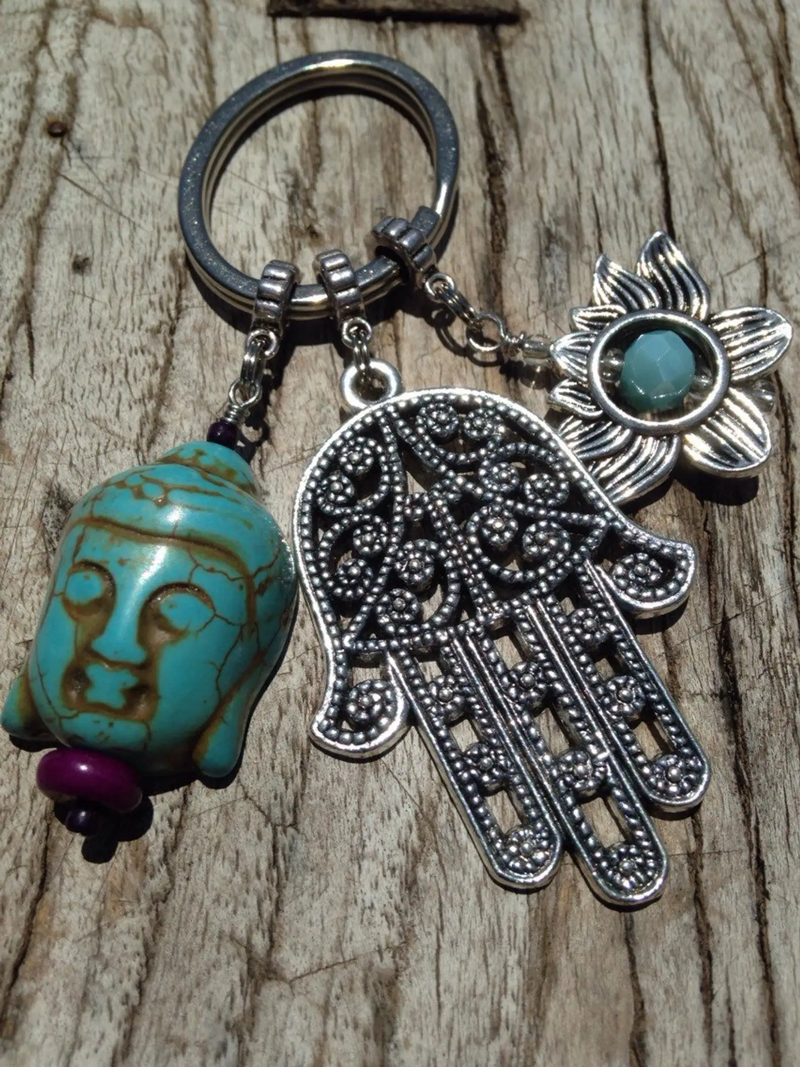 Meditating Buddha Keychain | Backpack Charm | Yoga Gift | Buddha Keychain | Om Key Chain | Chakra | Spiritual - Image 5