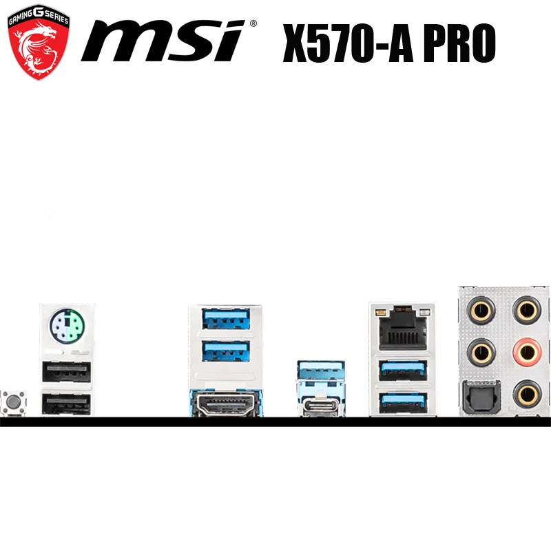 Socket AM4 MSI X570-A PRO Motherboard AM4 DDR4 