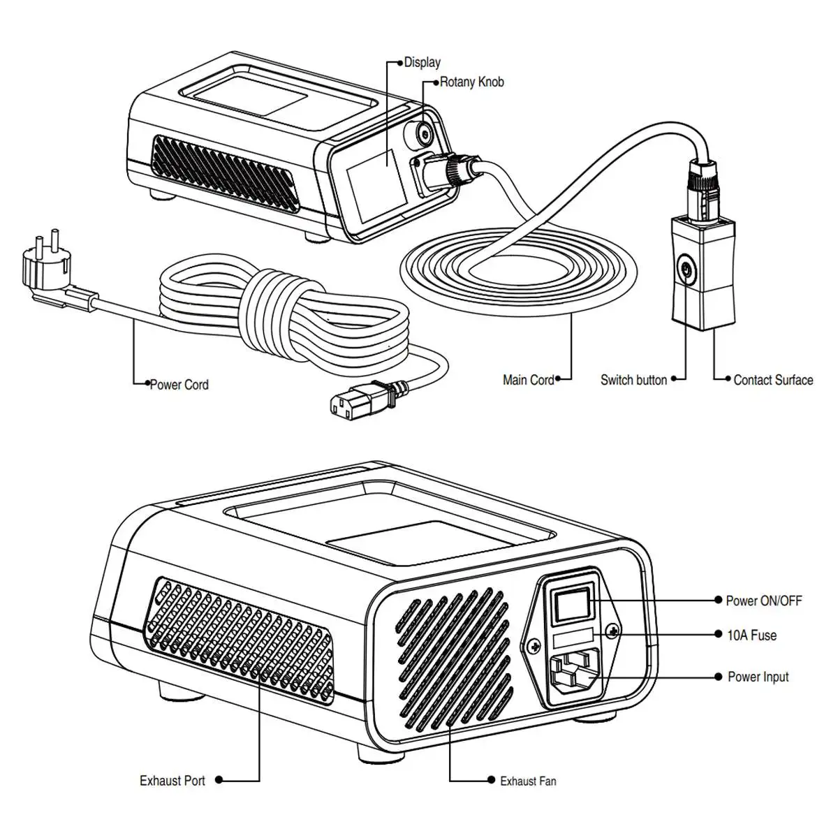 WOYO PDR-007 инструмент для удаления вмятин для автомобиля Горячий Ящик Индукционные Нагреватели 220 В/110 В 1000 Вт безболезненный инструмент для удаления вмятин для кузова автомобиля