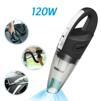 

120W Handheld Cordless Car Vacuum Cleaner Portable Powerful Cyclone Suction Wet/Dry Vacuum for Home Cleaning Vacuums Duster Kit