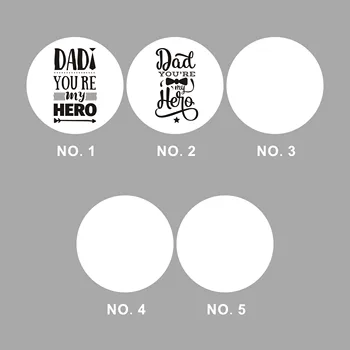 

Wholesale 680PCS 5CM DIY Festival Design Self Adhesive Gift Wrapping Sticker Custom Made Happy Father's Day PackingCircular