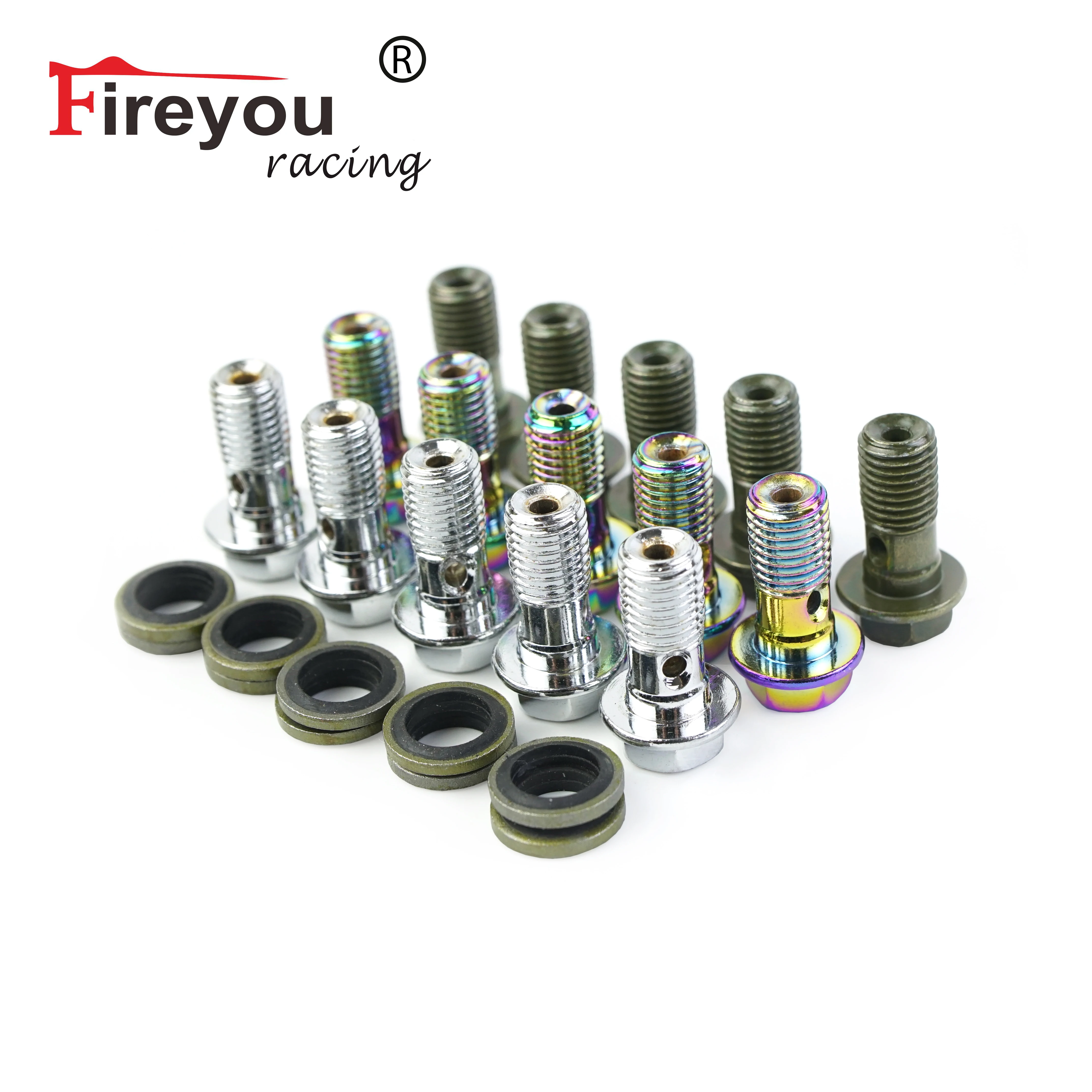 Motorcycle Brake Hose Bolts Nails M10 Banjo Screw for Caliper Brake Master Cylinder Hydraulic Clutch Yamaha Color Silver Motorcycle Brake Hose